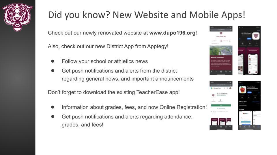 New Website and Mobile Apps