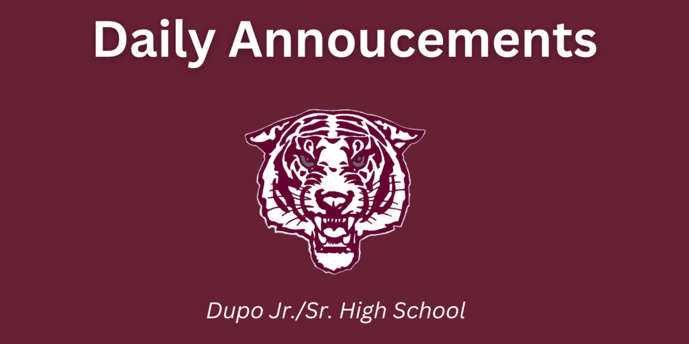 Daily Announcements