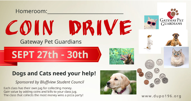 Gateway Pet Guardians Coin Drive